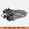 Grunge Patriotic Lion Head SVG