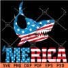 Merica Aggressive Shark SVG