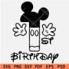 Mickey First Birthday SVG