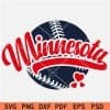 Minnesota Baseball Heart Symbol svg,