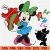 Minnie Gift to Mickey Layered SVG