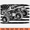 Patriotic Monster Truck Clipart,