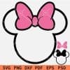 Minnie Mouse Head Outline SVG