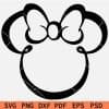 Minnie Mouse Head Outline SVG