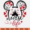Mickey Mouse Nurse Life Svg