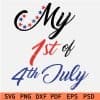My First 4th July SVG