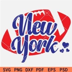 New York Football Ball svg