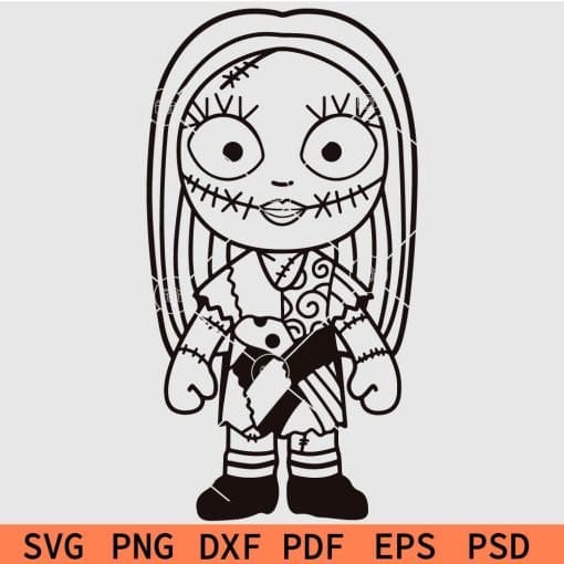 Nightmare before Christmas Sally SVG
