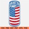 4th July Pop Can SVG