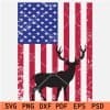 Patriotic Buck SVG, 4th July Male Dear SVG