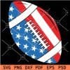 Patriotic Football SVG