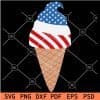 Patriotic Ice cream SVG