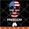 Freedom Patriotic Skull SVG