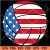 Patriotic Volleyball SVG