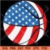 Patriotic Basketball SVG