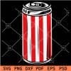4th of July 1776 Memorial Day Pop Can SVG