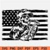 Patriotic Welder Skull Svg