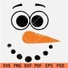 Snowman Face Sketch Svg