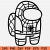 Spider man Among Us Sketch SVG