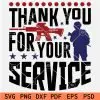 Thank you for your service Army and riffle SVG