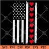 Patriotic Heart Flag SVG