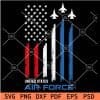 United States Airforce Flag SVG