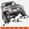 Monster Jeep Car Lifted SVG