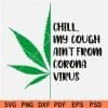 Chill my cough ain't from Corona Virus SVG,