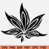 Marijuana Stencil SVG