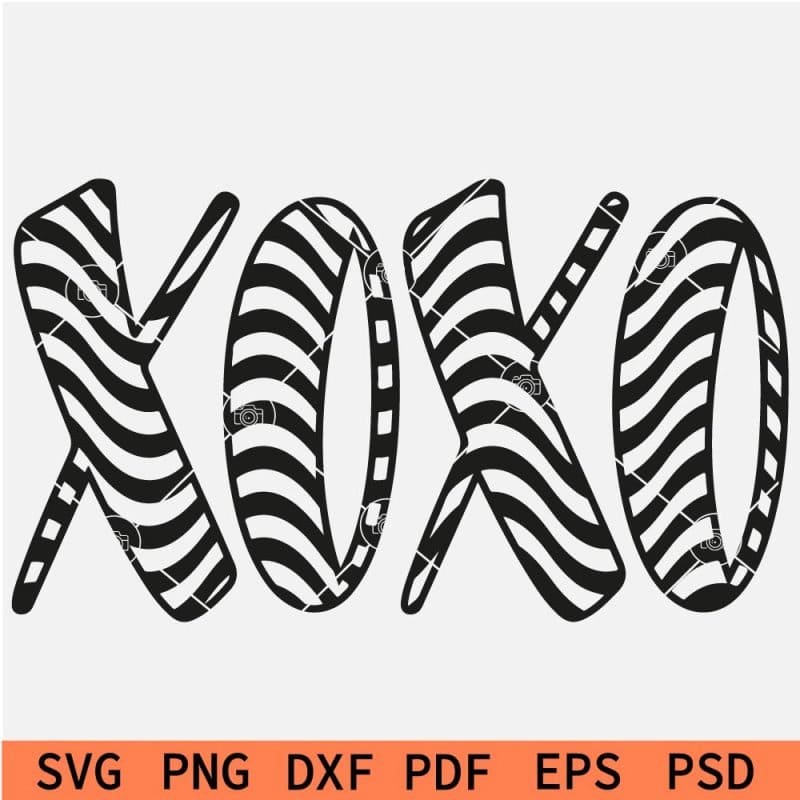 XOXO red SVG, Xoxo Heart SVG, Hugs and Kisses xoxo SVG, Valentine’s day Svg