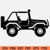 Classic Convertible Jeep Icon SVG