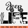 Jeep Life Tyre Tracks SVG