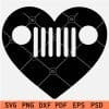 Jeep Car Grill inside heart Symbol SVG