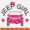 Jeep Girl Bow SVG