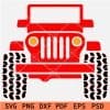  Jeep Wrangler Face SVG