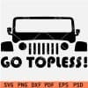 Go Topless Jeep Car SVG