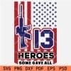 Riffle 13 Some Gave All SVG Flag SVG