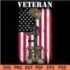 Veteran Flag Riffle Boots and army Helmet SVG
