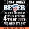 4th of July 1776 Memorial Day Beer Quote  SVG