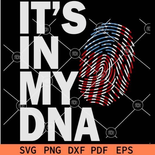 Its in my DNA Thumb Print SVG