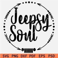 Jeepsy soul Wreath SVG