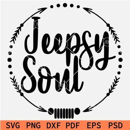 Jeepsy soul Wreath SVG