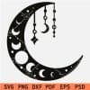 Mystical Black Moon SVG