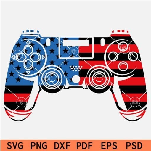Patriotic Video Game SVG