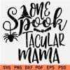 , On Spooktacular Mama Spider and Bat SVG,