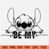 Be My Valentine Peeking Stitch SVG