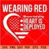 Wearing red because half of my heart is deployed SVG