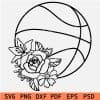 Floral Basket Ball SVG
