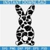 Cow Print Easter Bunny SVG,