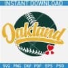 Oakland Baseball Ball svg png